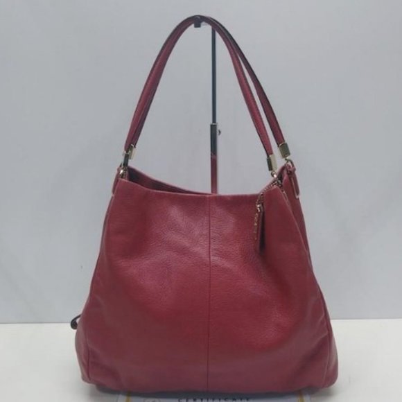 Coach Bags Coach Pebbled Red Leather Phoebe Shoulder Bag Poshmark